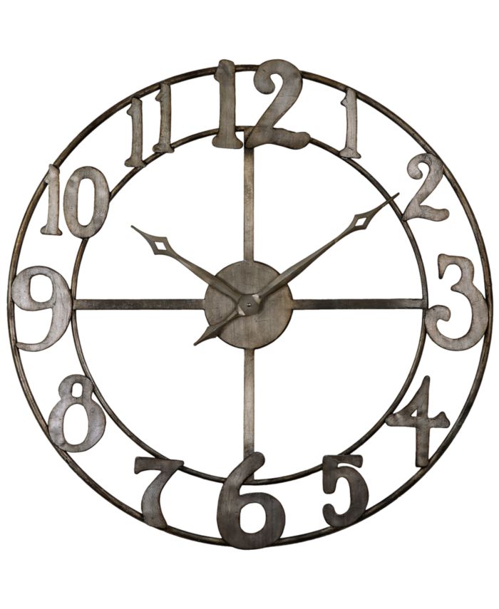 Uttermost Delevan Clock, 32"  & Reviews - Clocks - Home Decor - Macy's