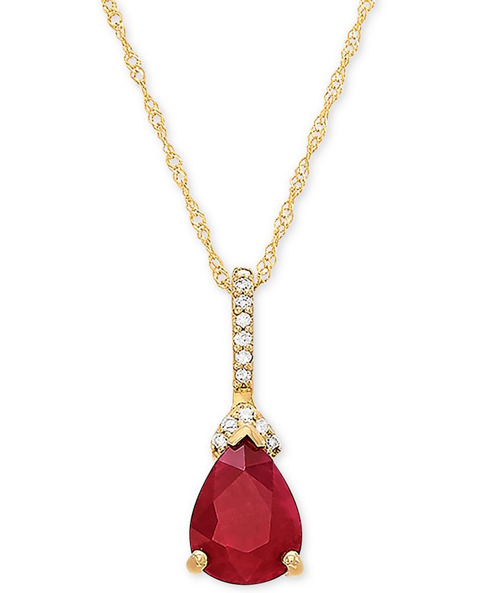 Macys shop ruby necklace