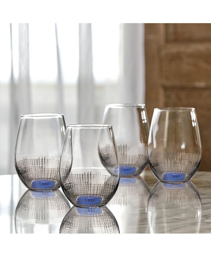 Jay Companies Gold Luster Set Of 4 Stemless Glasses 20Oz. main image 1