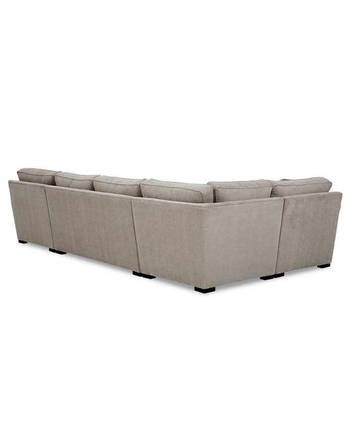 Furniture Radley 4Pc. Fabric Chaise Sectional Sofa with Corner Piece