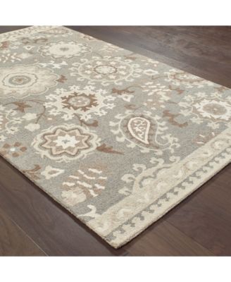 Craft 93003 Gray/Sand 3'6" x 5'6" Area Rug