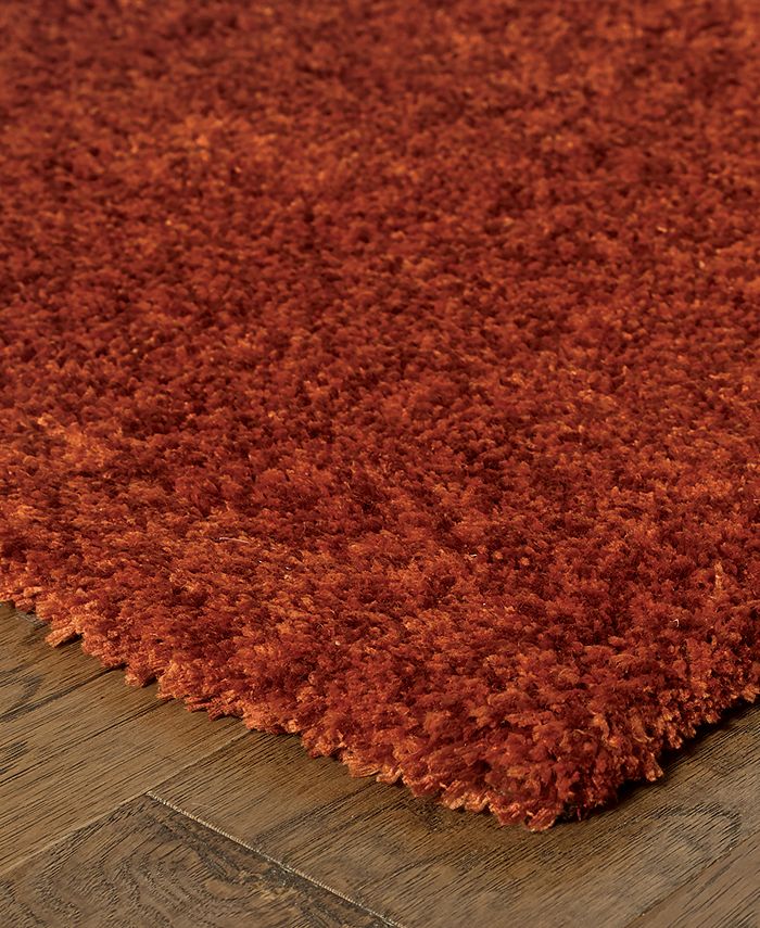 Oriental Weavers Heavenly Shag 73406 Red/Red 3' x 5' Area Rug Macy's