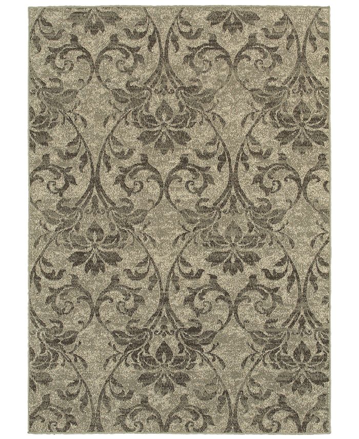 Oriental Weavers - Highlands 6609C Gray/Ivory 1'10" x 3' Area Rug
