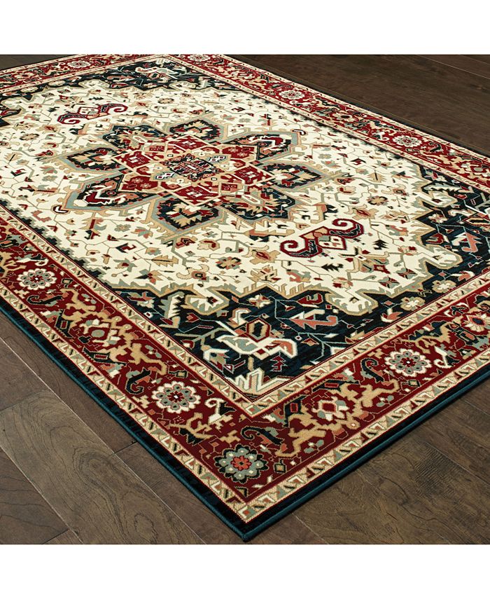 Oriental Weavers CLOSEOUT! Kashan 96W Red/Ivory 1'10" x 3' Area Rug