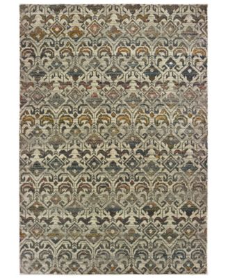 Oriental Weavers - Mantra 1330W Ivory/Gray 5'3" x 7'6" Area Rug