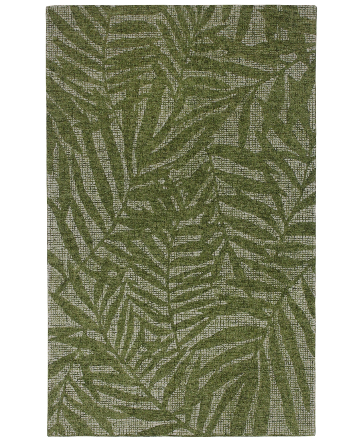 Liora Manne' Savannah 9500 Olive Branches 5' x 7'6in Area Rug - Green