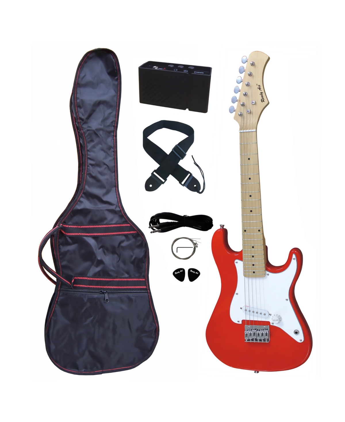 Ready Ace 31" Electric Guitar With Amplifier In Red