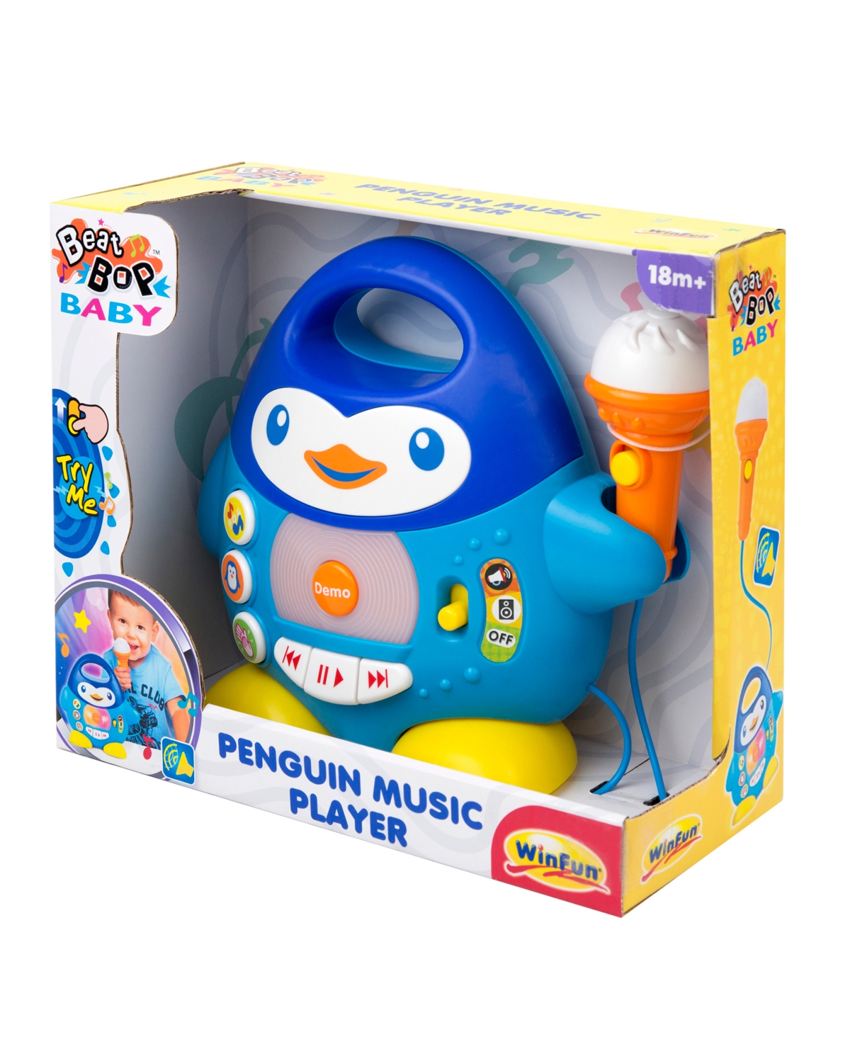 Shop Winfun Penguin Music Player With Microphone In Blue