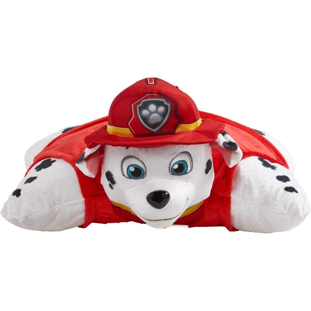 Shop Pillow Pets Nickelodeon Paw Patrol Marshall Stuffed Animal Plush Toy In Black,whit