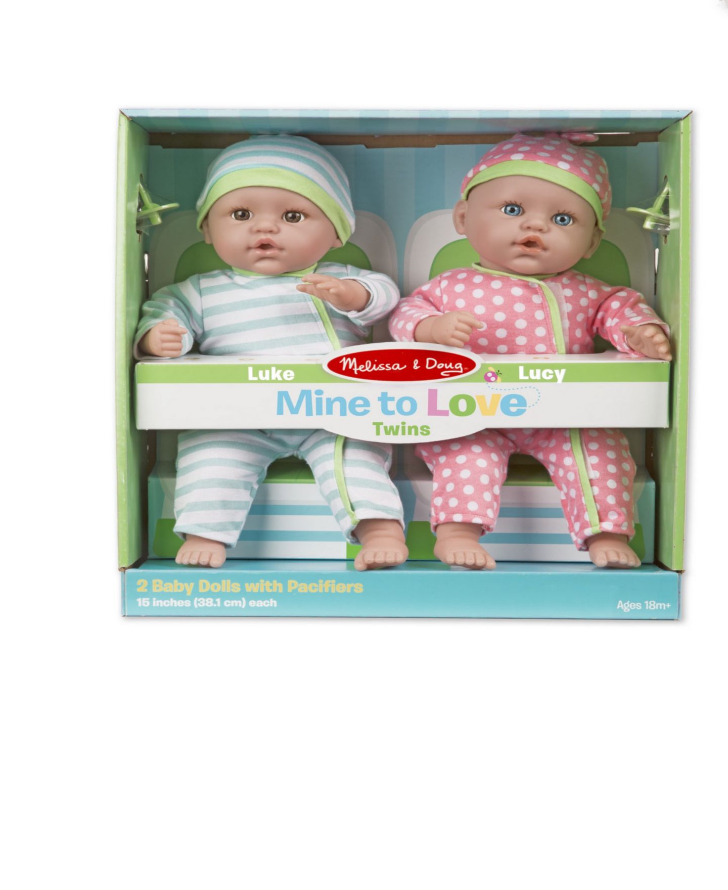 Детские куклы Melissa and Doug Mine to Love - Luke & Lucy — фото 2