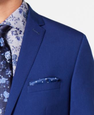 Nick Graham Men's Slim-Fit Stretch Hot Blue Suit