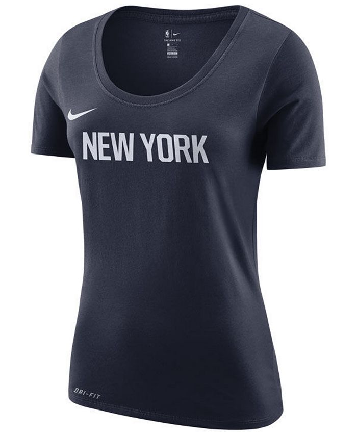 Nike Women's New York Knicks City Edition Logo T-Shirt - Macy's
