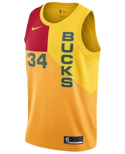 Nike Men's Giannis Antetokounmpo Milwaukee Bucks City Swingman Jersey