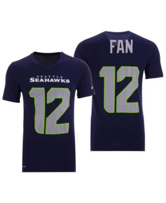 Nike Men's Fan #12 Seattle Seahawks Pride Name and Number Wordmark T-shirt