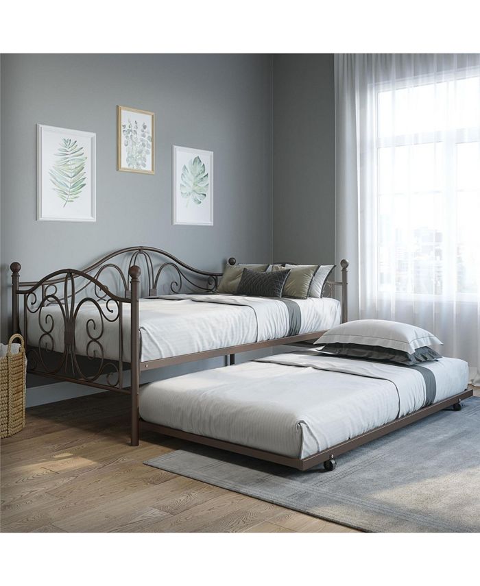 EveryRoom Bradford Twin Twin Metal Daybed and Twin Size Trundle Macy's