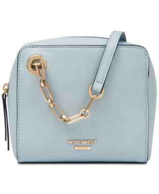 nine west light blue purse