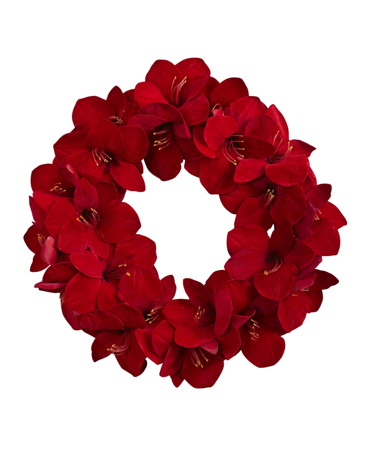 Nearly Natural Amaryllis Wreath