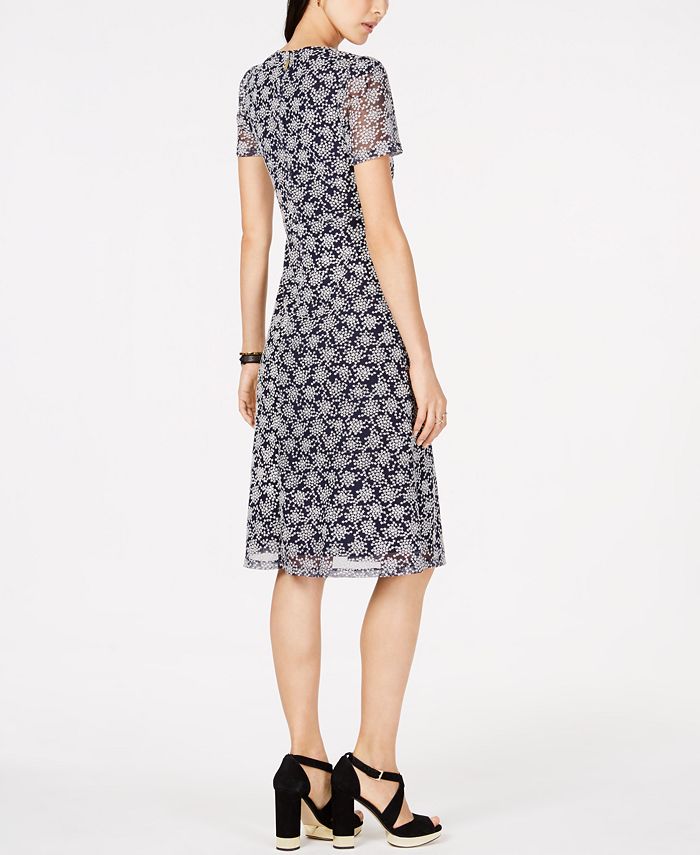 Michael Kors Floral Embroidered Mesh Dress Kors Outlet Michael Kors Floral  Embroidered Mesh Dress Michael