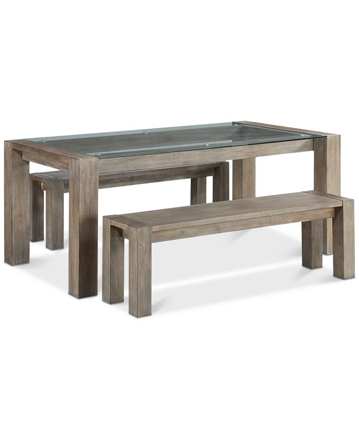 Furniture Closeout! Sava Dining Furniture, 3Pc. Set (Table & 2 Benches