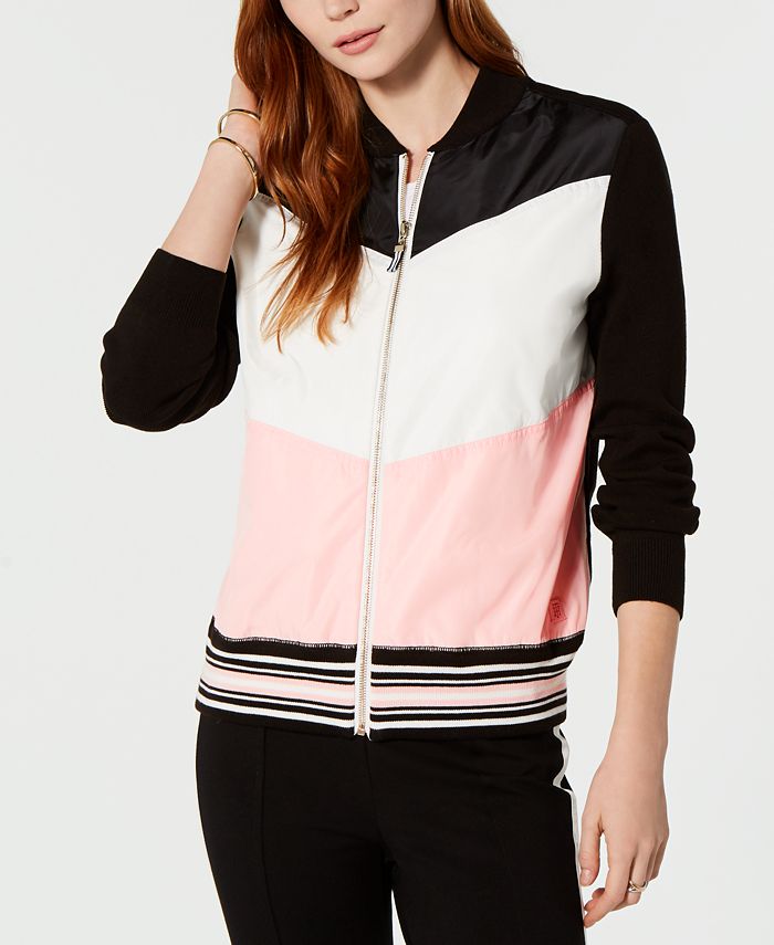 pink reflective hoodie