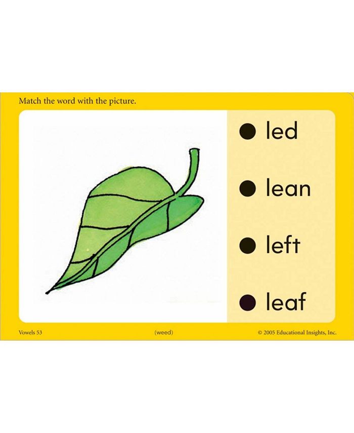 Learning resources educational insights hot dots flash cards vowels