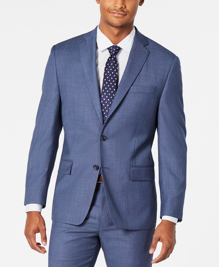Michael Kors Men s Classic Fit Airsoft Stretch Light Blue Navy