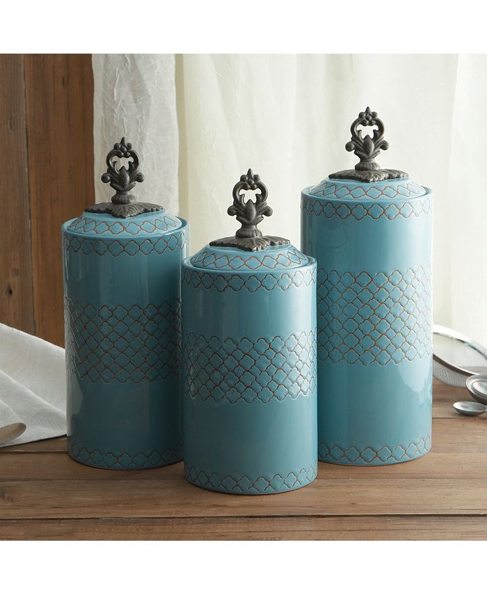 Jay Companies Canister Set 3-Piece Glass Jars