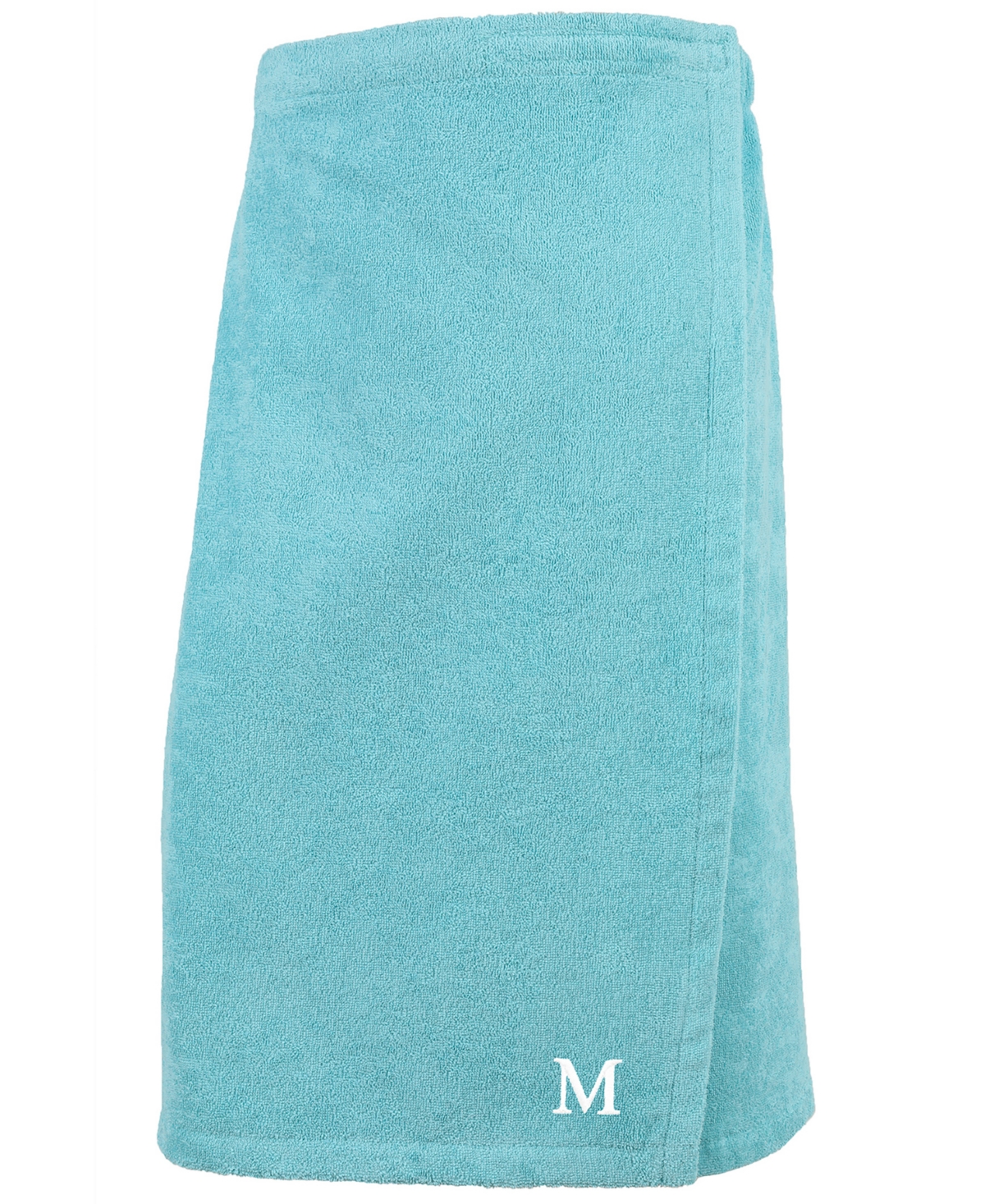 Linum Home 100% Turkish Cotton Terry Personalized Women's Bath Wrap In Blue