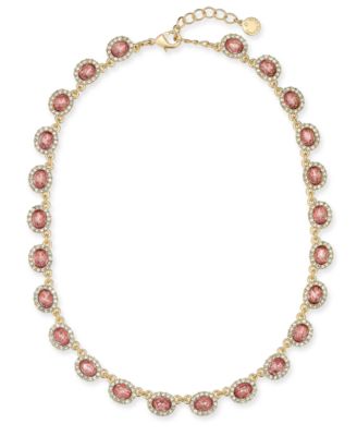Charter Club - Crystal Collar Necklace, 17" + 2" extender