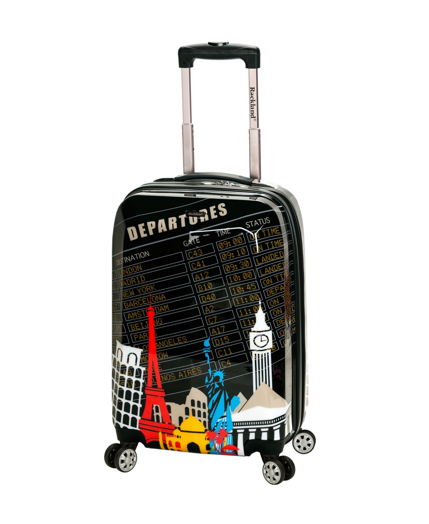 Чемоданы Rockland 2-Pc. Hardside Luggage Set, цвет: Чёрный — фото 3