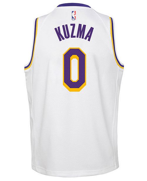 Nike Kyle Kuzma Los Angeles Lakers Association Swingman Jersey, Big Boys (8-20) & Reviews - All 