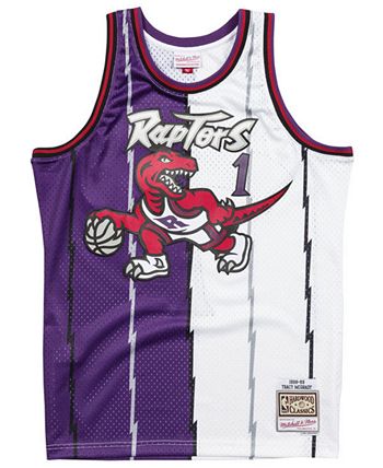 raptors jersey Half Purple Half White