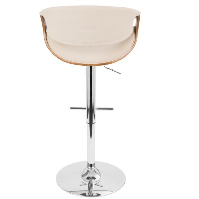 Curvo Adjustable Barstool with Swivel