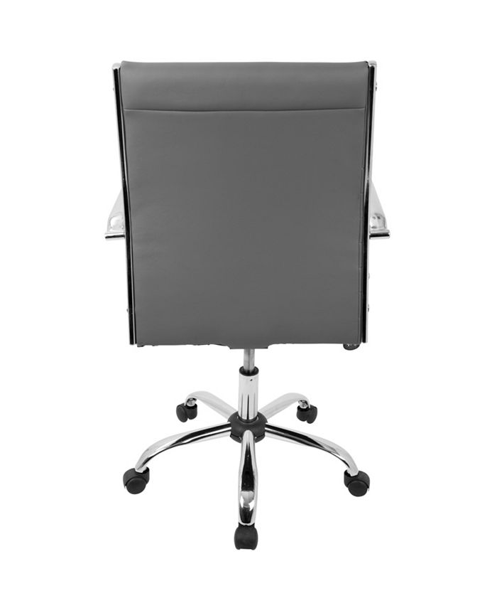 Lumisource Master Adjustable Office Chair with Swivel in Faux Leather