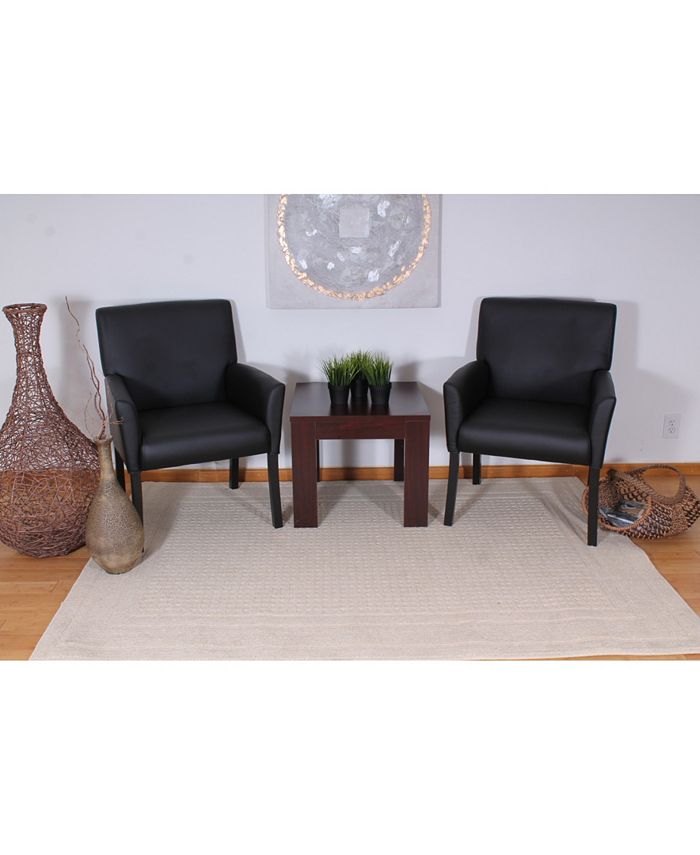 Boss Office Products Black Boss Box Arm Guest Chair Macy's