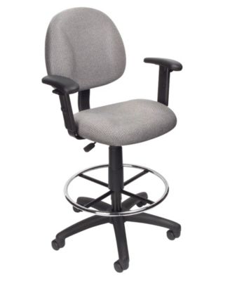 Boss Office Products Drafting Stool W Footring And Adjustable Arms Macy S   11347175 Fpx.tif