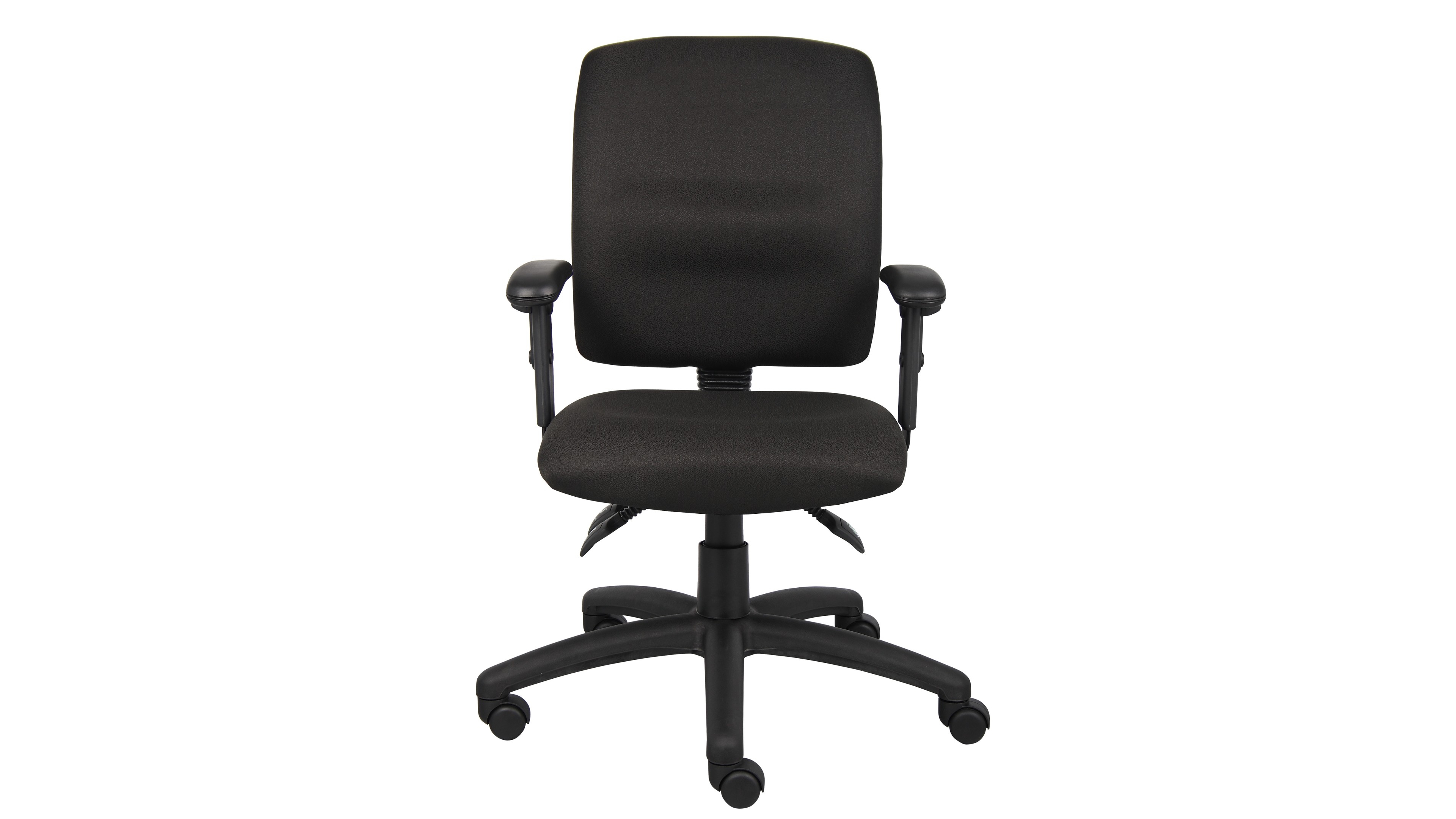 Boss Office Products Multi-Function Fabric Task Chair W/ Adjustable Arms