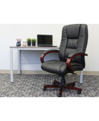 High Back Executive Wood Finished Chair