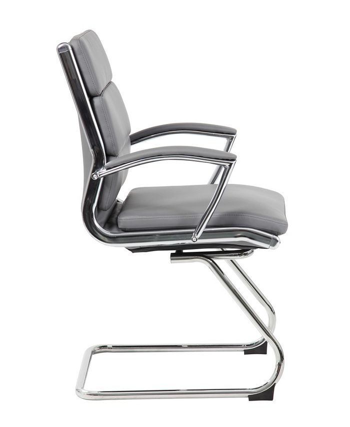Boss Office Products Executive CaressoftPlus Guest Chair with Chrome