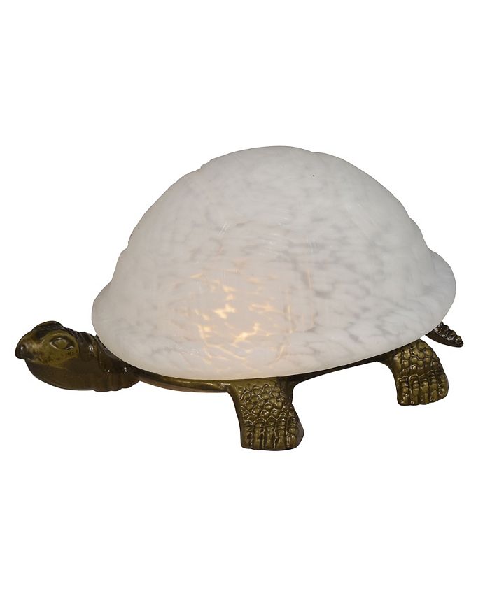 Dale Tiffany Turtle White Glass Accent Lamp Macy s