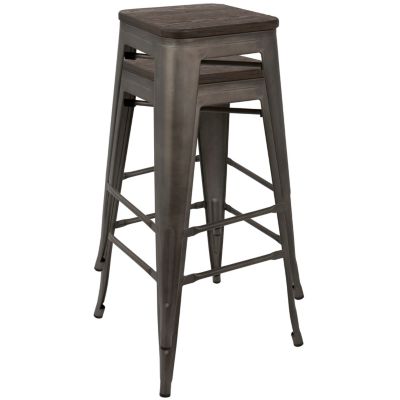 Oregon Stackable Barstool Set of 2
