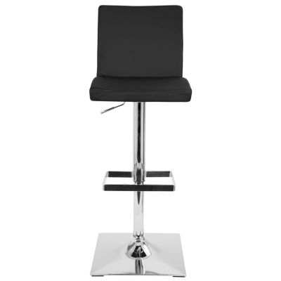 Lumisource Captain Adjustable Barstool with Swivel in Faux Leather