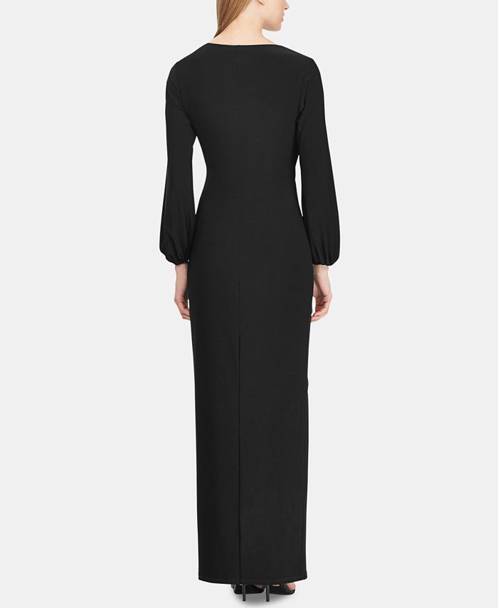 Lauren Ralph Lauren Brooch Jersey Gown - Macy's