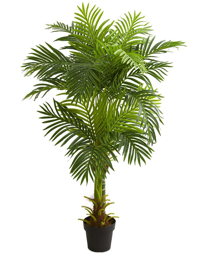 Nearly Natural - 5' Double-Stalk Hawaii Palm Artificial Tree