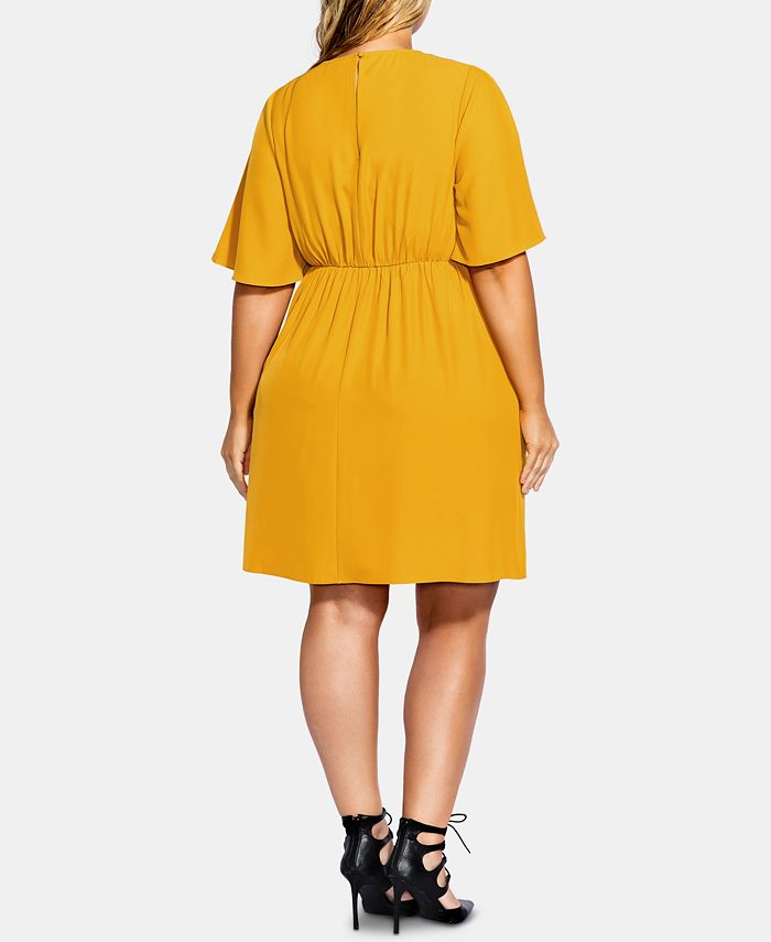 City chic deals knot front dress