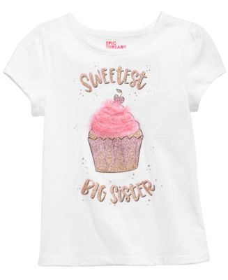 Epic Threads Little Girls Sweetest Sister Graphic T-Shirt, Created for ...