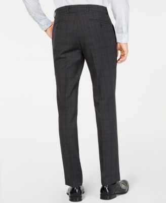 Kenneth Cole New York Men's Slim-Fit Plaid Performance Suit