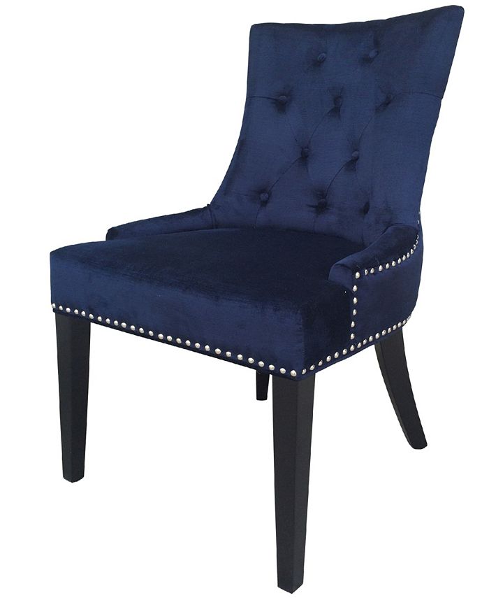 TOV Furniture Uptown Navy Velvet Dining Chair, Set Of 2 Macy's