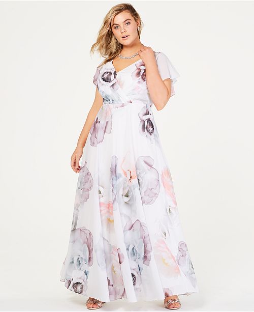 City Chic Trendy Plus Size Floral Print Maxi Dress Reviews