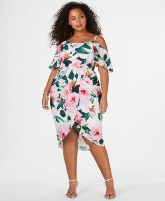 off the shoulder wrap dress